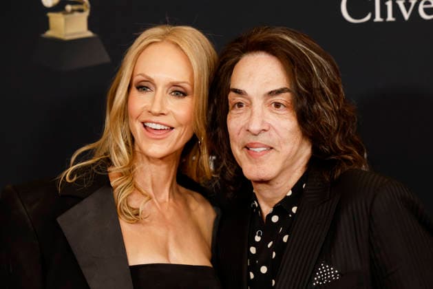 Erin Stanley and Paul Stanley arrive on the red carpet for the Pre-Grammy Gala on the eve of the 68th Annual Grammy Awards in Los Angeles on Saturday, January 31, 2026.  LAP20260131937 CAROLINExBREHMAN