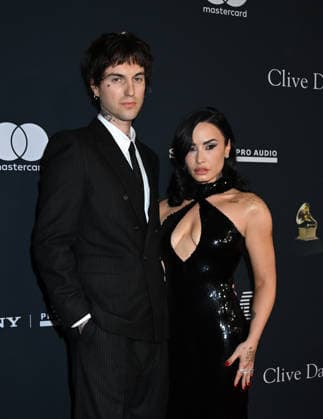 Pre-GRAMMY Gala 2026 Jordan Lutes and Demi Lovato arriving to the 2026 Pre-GRAMMY Gala held at the Beverly Hilton Hotel on January 31, 2026 in Beverly Hills, Ca. Beverly Hills Beverly Hilton Hotel California USA Copyright: xTammiexArroyox xAFF-USA.comx