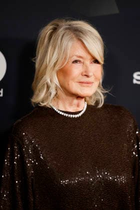 Martha Stewart arrives on the red carpet for the Pre-Grammy Gala on the eve of the 68th Annual Grammy Awards in Los Angeles on Saturday, January 31, 2026.  LAP20260131982 CAROLINExBREHMAN