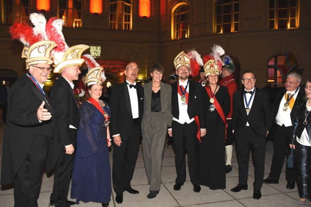 Christoph Gisi Maria Herbst Actor Karl Valentin Order Prizewinner 2026 Narrhalla Praesidium Thomas Linsmayer German Theater GF Munich 31 01 2026 German Theater Grand Narrhalla Ball SoirÃ e Muenchner Leben with Award of the Karl Valentin Order 2026 to Christoph Maria Herbst Actor Photo Munich