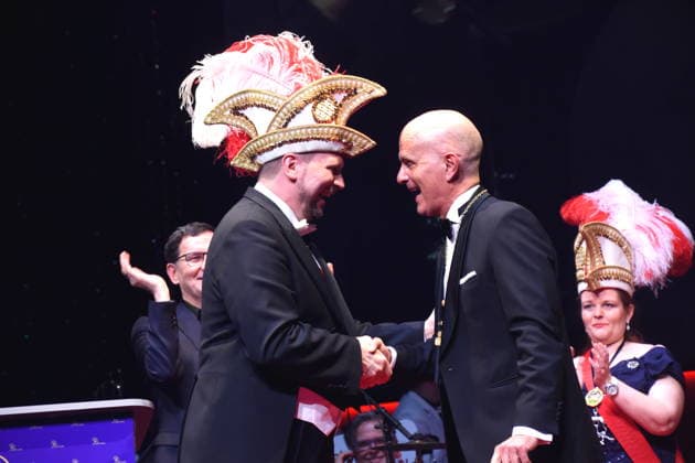 Laudator Moritz Netenjakob Author Matthias Stolz Narrhalla President Presented Order to Christoph Maria Herbst Actor Karl Valentin Order Prizewinner 2026 Munich 31 01 2026 German Theater Grand Narrhalla Ball SoirÃ e Muenchner Leben with Award of the Karl Valentin Order 2026 to Christoph Maria Herbst Actor Photo Munich