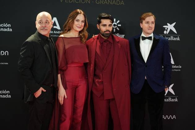 Miguel Angel Olivares and Actress Cuca Escribano at photocall for 5 edition of Carmen awards in Granada on Saturday, 31 January 2026. Cordon Press 