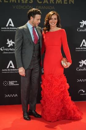 Arancha del Sol and Juan Serrano Pineda at photocall for 5 edition of Carmen awards in Granada on Saturday, 31 January 2026. Cordon Press 