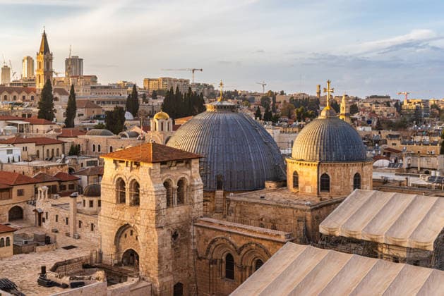 Church of the Holy Sepulchre in Jerusalem, Israel Aerial view of the Church of the Holy Sepulchre in Jerusalem Jerusalem Israel *** Grabeskirche in Jerusalem, Israel Luftaufnahme der Grabeskirche in Jerusalem Jerusalem Israel Copyright: xx