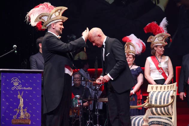 Christoph Maria Herbst at the Great Narrhalla Ball SoirÃ e Münchner Leben with the presentation of the Karl Valentin Order at the Deutsches Theater Munich, 31 01 2026 Foto:xAgenturxWehnertx xGränzdörferx xFuturexImagex narrhalla_6142