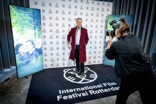 ROTTERDAM - Frank Sanders before the Dutch premiere of Jimpa at the Rotterdam Theatre. The drama, partly shot in Amsterdam, premiered at the International Film Festival Rotterdam (IFFR). ROBIN UTRECHT ANP netherlands out - belgium out  Copyright: xx x549334706x originalFilename: 549334706.jpg