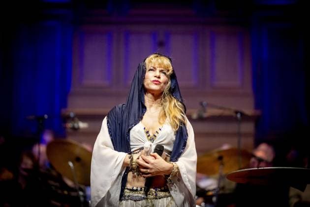 AMSTERDAM - Ellen ten Damme at an anniversary gala at the Concertgebouw. Haenen celebrated the fiftieth birthday of his alter ego, Margreet Dolman. ROBIN UTRECHT ANP netherlands out - belgium out  Copyright: xx x549376131x originalFilename: 549376131.jpg