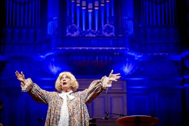 AMSTERDAM Paul Haenen is performing at the Concertgebouw with an anniversary gala. Haenen celebrated the fiftieth birthday of his alter ego, Margreet Dolman. ROBIN UTRECHT ANP netherlands out - belgium out  Copyright: xx x549376160x originalFilename: 549376160.jpg
