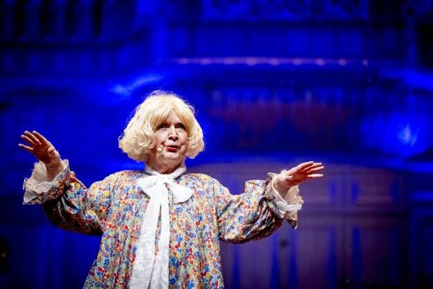 AMSTERDAM Paul Haenen is performing at the Concertgebouw with an anniversary gala. Haenen celebrated the fiftieth birthday of his alter ego, Margreet Dolman. ROBIN UTRECHT ANP netherlands out - belgium out  Copyright: xx x549376169x originalFilename: 549376169.jpg