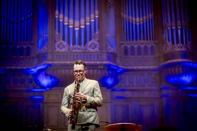 AMSTERDAM - Benjamin Herman at an anniversary gala at the Concertgebouw. Haenen celebrated the fiftieth birthday of his alter ego, Margreet Dolman. ROBIN UTRECHT ANP netherlands out - belgium out  Copyright: xx x549376284x originalFilename: 549376284.jpg