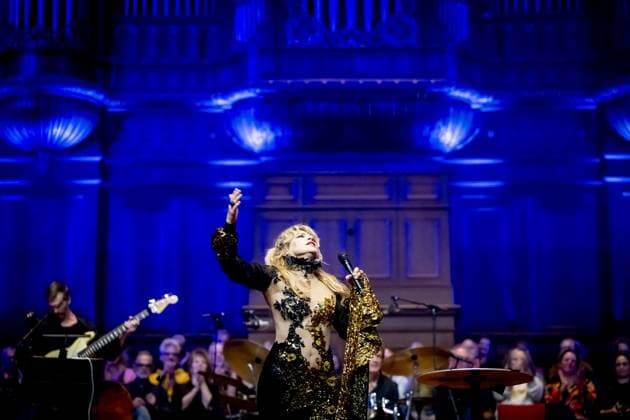 AMSTERDAM - Ellen ten Damme at an anniversary gala at the Concertgebouw. Haenen celebrated the fiftieth birthday of his alter ego, Margreet Dolman. ROBIN UTRECHT ANP netherlands out - belgium out  Copyright: xx x549376322x originalFilename: 549376322.jpg