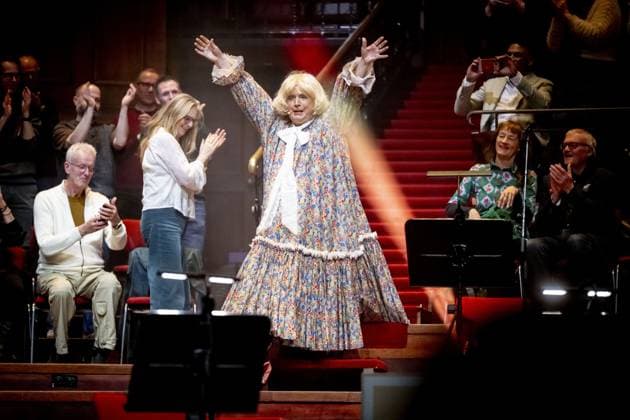 AMSTERDAM Paul Haenen is performing at the Concertgebouw with an anniversary gala. Haenen celebrated the fiftieth birthday of his alter ego, Margreet Dolman. ROBIN UTRECHT ANP netherlands out - belgium out  Copyright: xx x549376423x originalFilename: 549376423.jpg