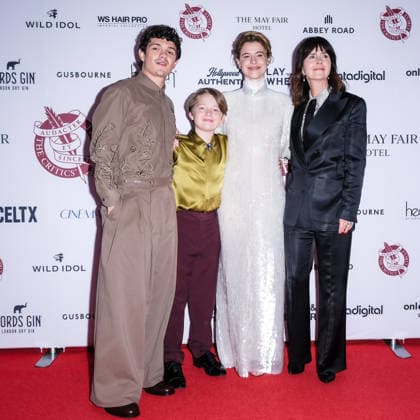 46th London Critics™ Circle Film Awards on Sunday 1 February 2026 Noah Jupe, Jacobi Jupe, Jessie Buckley and Liza Marshall attends the 46th London Critics™ Circle Film Awards on Sunday 1 February 2026 at The May Fair Hotel, London. ., Credit:Julie Edwards Avalon  Copyright: xJuliexEdwardsx xAvalonx 1071246680