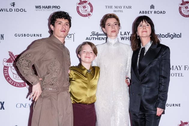 46th London Critics™ Circle Film Awards on Sunday 1 February 2026 Noah Jupe, Jacobi Jupe, Jessie Buckley and Liza Marshall attends the 46th London Critics™ Circle Film Awards on Sunday 1 February 2026 at The May Fair Hotel, London. ., Credit:Julie Edwards Avalon  Copyright: xJuliexEdwardsx xAvalonx 1071246699