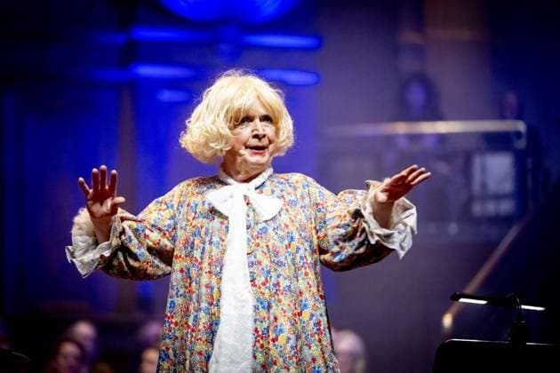 AMSTERDAM Paul Haenen is performing at the Concertgebouw with an anniversary gala. Haenen celebrated the fiftieth birthday of his alter ego, Margreet Dolman. ROBIN UTRECHT ANP netherlands out - belgium out  Copyright: xx x549376467x originalFilename: 549376467.jpg