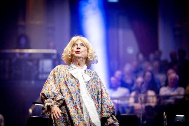 AMSTERDAM Paul Haenen is performing at the Concertgebouw with an anniversary gala. Haenen celebrated the fiftieth birthday of his alter ego, Margreet Dolman. ROBIN UTRECHT ANP netherlands out - belgium out  Copyright: xx x549376499x originalFilename: 549376499.jpg