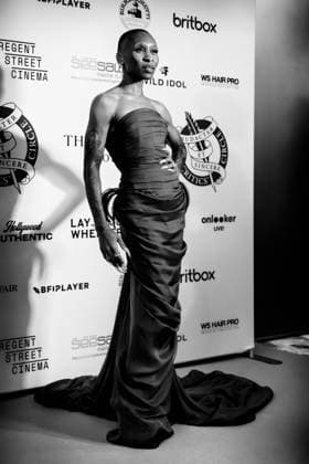 46th London Critics™ Circle Film Awards on Sunday 1 February 2026 Cynthia Erivo attends the 46th London Critics™ Circle Film Awards on Sunday 1 February 2026 at The May Fair Hotel, London. Editors Note: Image converted to monochrome., Credit:Julie Edwards Avalon  Copyright: xJuliexEdwardsx xAvalonx 1071252992