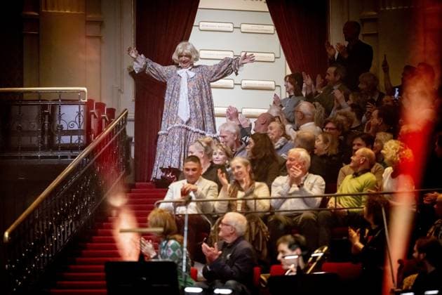 AMSTERDAM Paul Haenen is performing at the Concertgebouw with an anniversary gala. Haenen celebrated the fiftieth birthday of his alter ego, Margreet Dolman. ROBIN UTRECHT ANP netherlands out - belgium out  Copyright: xx x549376521x originalFilename: 549376521.jpg
