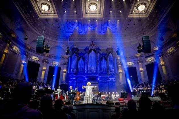 AMSTERDAM Paul Haenen is performing at the Concertgebouw with an anniversary gala. Haenen celebrated the fiftieth birthday of his alter ego, Margreet Dolman. ROBIN UTRECHT ANP netherlands out - belgium out  Copyright: xx x549376549x originalFilename: 549376549.jpg