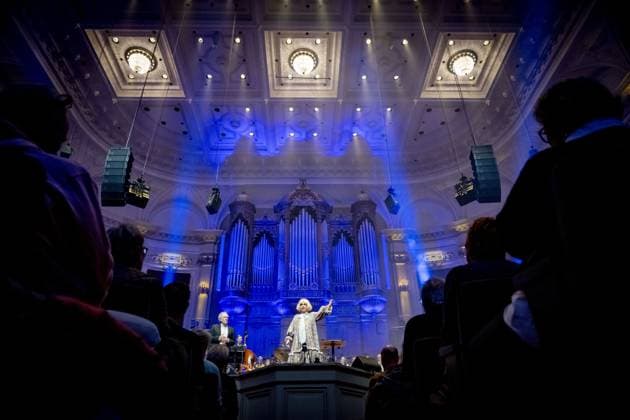 AMSTERDAM Paul Haenen is performing at the Concertgebouw with an anniversary gala. Haenen celebrated the fiftieth birthday of his alter ego, Margreet Dolman. ROBIN UTRECHT ANP netherlands out - belgium out  Copyright: xx x549376580x originalFilename: 549376580.jpg