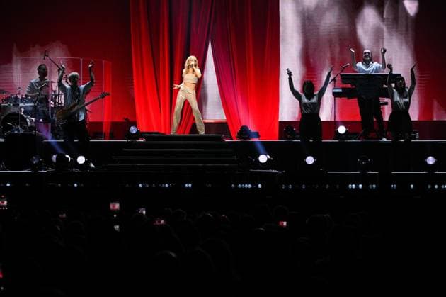 Concert Michelle Arena Oberhausen FOR EDITORIAL PURPOSES ONLY EDITORIAL USE ONLY p Pop singer Michelle during her concert as part of her farewell tour, on Sunday, February 01, 2026 at the Rudolf Weber Arena in Oberhausen Germany NRW Oberhausen Copyright SocratesxTassos Copyright: SocratesxTassos doc84e3wx8w3hi7f62hhzg ,EDITORIAL USE ONLY Copyright: SocratesxTassos
