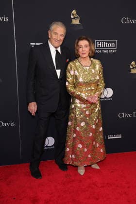 January 31, 2026, Los Angeles, California, USA: Nancy Pelosi & Husband at The GRAMMY Salute to Industry Icons Honoring Avery Lipman & Monte Lipman on January 31, 2026 in Los Angeles, California Credit: USA - ZUMAa123 20260131_zaa_a123_202 Copyright: xAdMediax