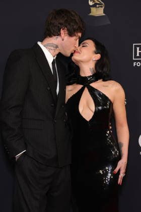 January 31, 2026, Los Angeles, California, USA: Jordan Lutes and Demi Lovato at The GRAMMY Salute to Industry Icons Honoring Avery Lipman & Monte Lipman on January 31, 2026 in Los Angeles, California Credit: USA - ZUMAward 20260131_zaa_a123_227 Copyright: xAdMediax
