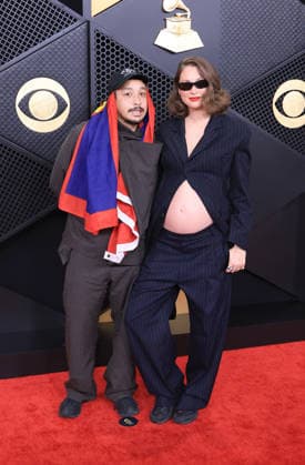 January 29, 2026, Los Angeles, California, USA: Dijon Duenas and Joanie Del Santo at the 68th Annual Grammy Awards on Sunday February 1, 2026 at Crypto.com Arena in Los Angeles, California. JAVIER ROJAS PI Los Angeles USA - ZUMAp124 20260129_zaa_p124_412 Copyright: xJavierxRojasx