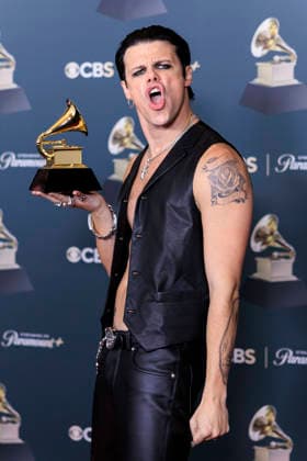 February 1, 2026, Los Angeles, California, USA: YUNGBLUD at the 68th Annual Grammy Awards press room on Sunday February 1, 2026 at Crypto.com Arena in Los Angeles, California. ARIANA RUIZ PI Los Angeles USA - ZUMAp124 20260201_zaa_p124_008 Copyright: xArianaxRuizx