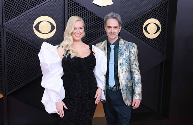 January 29, 2026, Los Angeles, California, USA: Christina Sandsengen and Shaun Drew at the 68th Annual Grammy Awards on Sunday February 1, 2026 at Crypto.com Arena in Los Angeles, California. JAVIER ROJAS PI Los Angeles USA - ZUMAp124 20260129_zaa_p124_467 Copyright: xJavierxRojasx