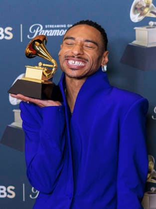 February 1, 2026, Los Angeles, California, USA: DURAND BERNARR at the 68th Annual Grammy Awards press room on Sunday at Crypto.com Arena in Los Angeles. Los Angeles USA - ZUMAp124 20260201_zaa_p124_117 Copyright: xArianaxRuizx