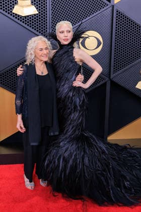 February 1, 2026, Los Angeles, California, USA: Carol King and Lady Gaga on the red carpet of the 68th Annual Grammy Awards on Sunday February 1, 2026 at Crypto.com Arena in Los Angeles, California. JAVIER ROJAS PI Los Angeles USA - ZUMAp124 20260201_zaa_p124_275 Copyright: xJavierxRojasx