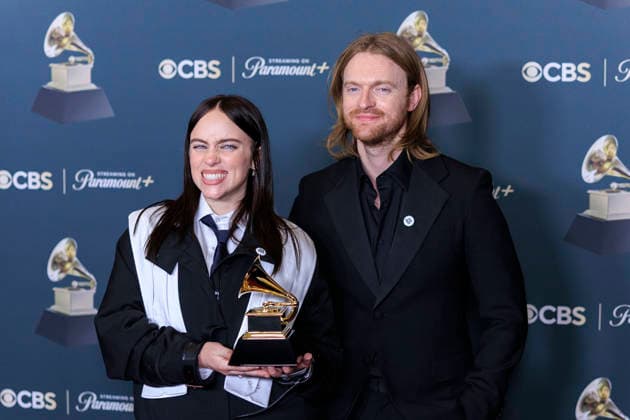 February 1, 2026, Los Angeles, California, USA: (L-R) Billie Eilish and Finneas at the 68th Annual Grammy Awards press room on Sunday February 1, 2026 at Crypto.com Arena in Los Angeles, California. ARIANA RUIZ PI Los Angeles USA - ZUMAp124 20260201_zaa_p124_331 Copyright: xArianaxRuizx