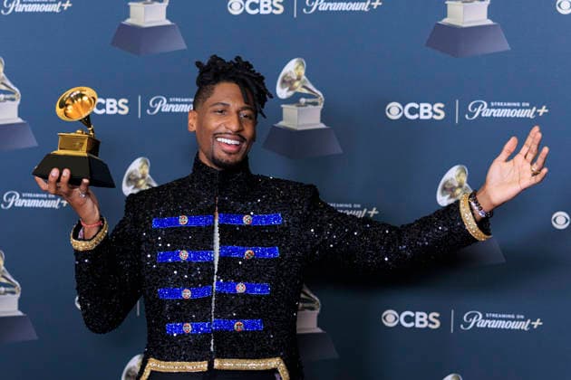 February 1, 2026, Los Angeles, California, USA: Jon Batiste at the 68th Annual Grammy Awards press room on Sunday February 1, 2026 at Crypto.com Arena in Los Angeles, California. ARIANA RUIZ PI Los Angeles USA - ZUMAp124 20260201_zaa_p124_337 Copyright: xArianaxRuizx