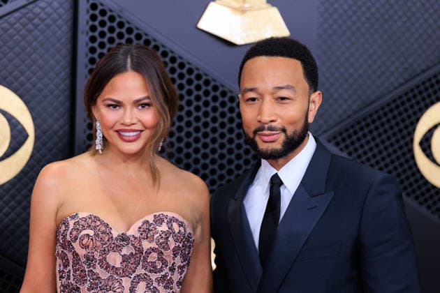 February 1, 2026, Los Angeles, California, USA: Chrissy Teigen and John Legend on the red carpet of the 68th Annual Grammy Awards on Sunday February 1, 2026 at Crypto.com Arena in Los Angeles, California. JAVIER ROJAS PI Los Angeles USA - ZUMAp124 20260201_zaa_p124_348 Copyright: xJavierxRojasx