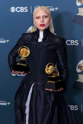 February 1, 2026, Los Angeles, California, USA: Lady Gaga at the 68th Annual Grammy Awards press room on Sunday February 1, 2026 at Crypto.com Arena in Los Angeles, California. ARIANA RUIZ PI Los Angeles USA - ZUMAp124 20260201_zaa_p124_382 Copyright: xArianaxRuizx