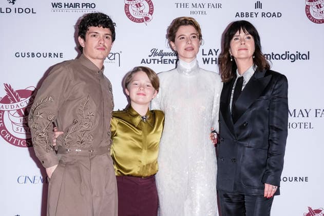 Noah Jupe, Jacobi Jupe, Jessie Buckley and Liza Marshall at the 46 London Critics™ Circle Film Awards 2026 at the May Fair Hotel London, 01 02 2026 Foto:xJ.xEdwardsx xFuturexImagex critics_6221