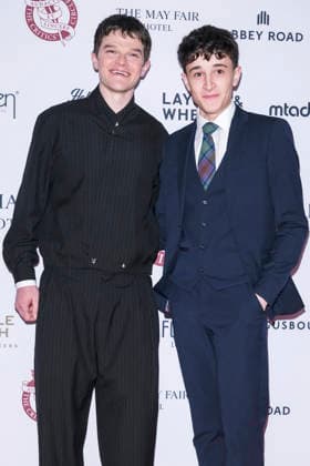 Robert Aramayo and Scott Ellis Watson at the 46 London Critics™ Circle Film Awards 2026 at the May Fair Hotel London, 01 02 2026 Foto:xJ.xEdwardsx xFuturexImagex critics_6236