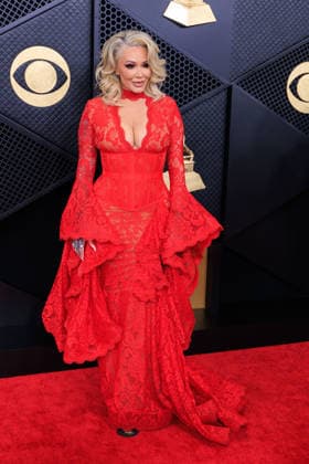 February 1, 2026, Los Angeles, California, USA: Bunnie Xo on the red carpet of the 68th Annual Grammy Awards on Sunday February 1, 2026 at Crypto.com Arena in Los Angeles, California. JAVIER ROJAS PI Los Angeles USA - ZUMAp124 20260201_zaa_p124_458 Copyright: xJavierxRojasx