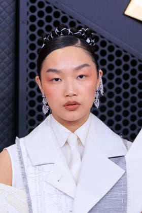 February 1, 2026, Los Angeles, California, USA: Audrey Nuna on the red carpet of the 68th Annual Grammy Awards on Sunday February 1, 2026 at Crypto.com Arena in Los Angeles, California. JAVIER ROJAS PI Los Angeles USA - ZUMAp124 20260201_zaa_p124_476 Copyright: xJavierxRojasx