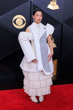 February 1, 2026, Los Angeles, California, USA: Audrey Nuna on the red carpet of the 68th Annual Grammy Awards on Sunday February 1, 2026 at Crypto.com Arena in Los Angeles, California. JAVIER ROJAS PI Los Angeles USA - ZUMAp124 20260201_zaa_p124_483 Copyright: xJavierxRojasx