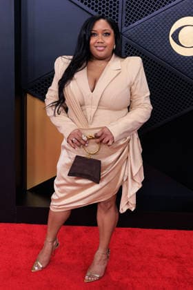 February 1, 2026, Los Angeles, California, USA: Britney Delagraentiss on the red carpet of the 68th Annual Grammy Awards on Sunday February 1, 2026 at Crypto.com Arena in Los Angeles, California. JAVIER ROJAS PI Los Angeles USA - ZUMAp124 20260201_zaa_p124_511 Copyright: xJavierxRojasx