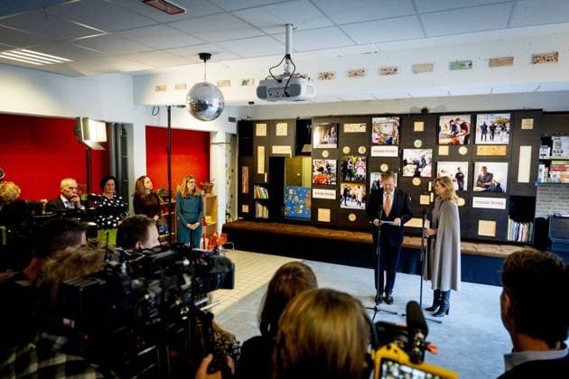 ROTTERDAM King Willem-Alexander and Queen Maxima are paying a working visit to several social initiatives supported by the Oranje Fonds in recent years. The visit marks the King and Queen s 250th visit as patrons of the Oranje Fonds. ROBIN UTRECHT ANP POOL netherlands out - belgium out  Copyright: xx x549448137x originalFilename: 549448137.jpg