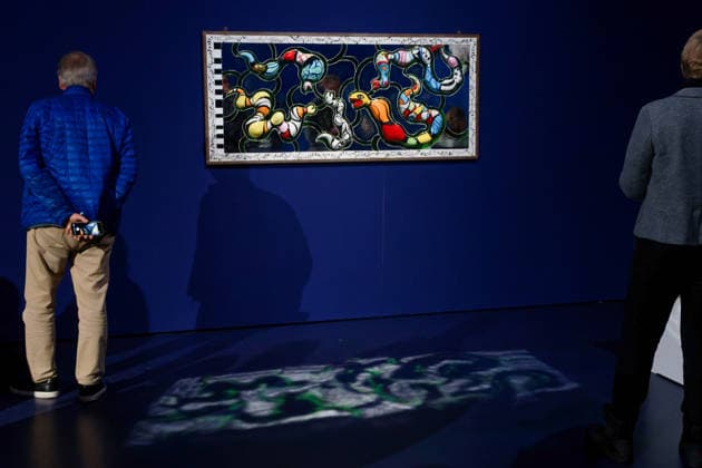 Art Painting Sculpture 31 01 2026 Hannover Sprengel Museum Art Exhibition Niki de Saint Phalle, Yayoi Kusama and Takashi Murakami Love you for infinity Niki de Saint Phalle Dance of the Snakes 1988 Hannover Sprengel Museum Niedersachsen GER