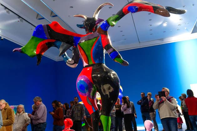 Art Painting Sculpture 31 01 2026 Hannover Sprengel Museum Art Exhibition Niki de Saint Phalle, Yayoi Kusama and Takashi Murakami Love you for infinity Niki de Saint Phalle The Devil Without a Year Hannover Sprengel Museum Niedersachsen GER