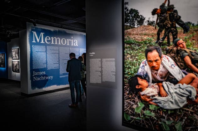 Berlin Mitte, Oranienburger Straße FOTOGRAFISKA Museum Berlin, The Contemporary Museum of Photography in the former Kunsthaus Tacheles Exhibition JAMES NACHTWEY Memoria 02 02 2026 for editorial reporting only Berlin