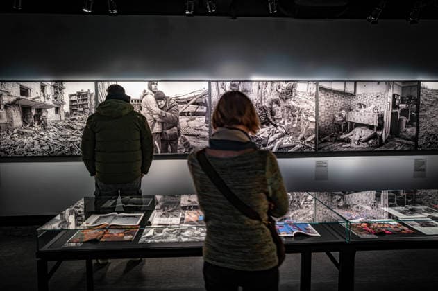 Berlin Mitte, Oranienburger Straße FOTOGRAFISKA Museum Berlin, The Contemporary Museum of Photography in the former Kunsthaus Tacheles Exhibition JAMES NACHTWEY Memoria 02 02 2026 for editorial reporting only Berlin