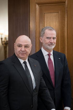 Felipe VI receives the President of Lebanon at La Zarzuela King Felipe VI receives the President of the Lebanese Republic, Joseph Aoun i , at La Zarzuela Palace, on February 2, 2026, in Madrid Spain The Lebanese President is paying a two-day state visit to Spain to discuss the possible permanence of the Spanish military in the south of the country when the UN mission FINUL 02 FEBRUARY 2026 Diego Radamé Madrid Madrid Madrid Spain  Copyright: xDiegoxRadamÃ sx 7261360