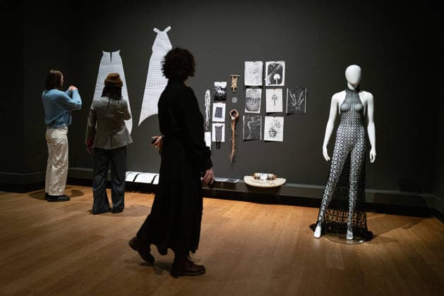 Opening DER BERLINER SALON alternative view guests model exhibition exhibition space opening DER BERLINER SALON is once again a guest at the Berlin Gemäldegalerie and presents a curated selection of 45 designers as part of Berlin Fas Copyright: xEventpressxFuhrx