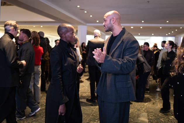Opening DER BERLINER SALON alternative view Florence Kasumba and Malick Bauer Guests Model Exhibition Exhibition space Opening DER BERLINER SALON is once again a guest at the Berlin Gemäldegalerie Copyright: xEventpressxFuhrx